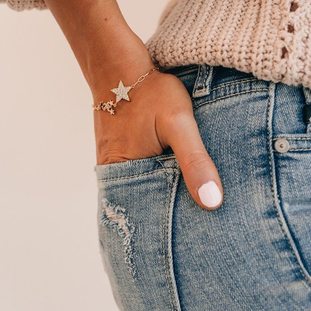 Gold Star Adjustable Bracelet
